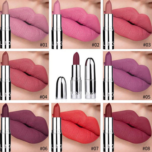 Silver Matte Lipstick – Long Lasting Metallic Shine Lip Color– Bold Metallic Finish Waterproof Lip Makeup