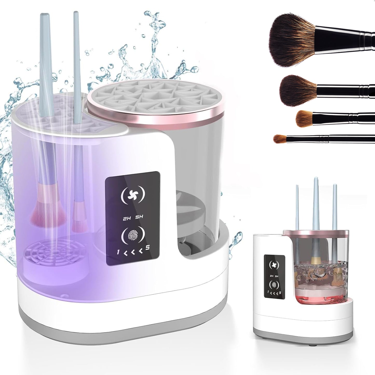 Automatic Makeup Brush Cleaner Machine – Electric Rechargeable Brush Cleaning Stand for Fast & Deep Cleaning