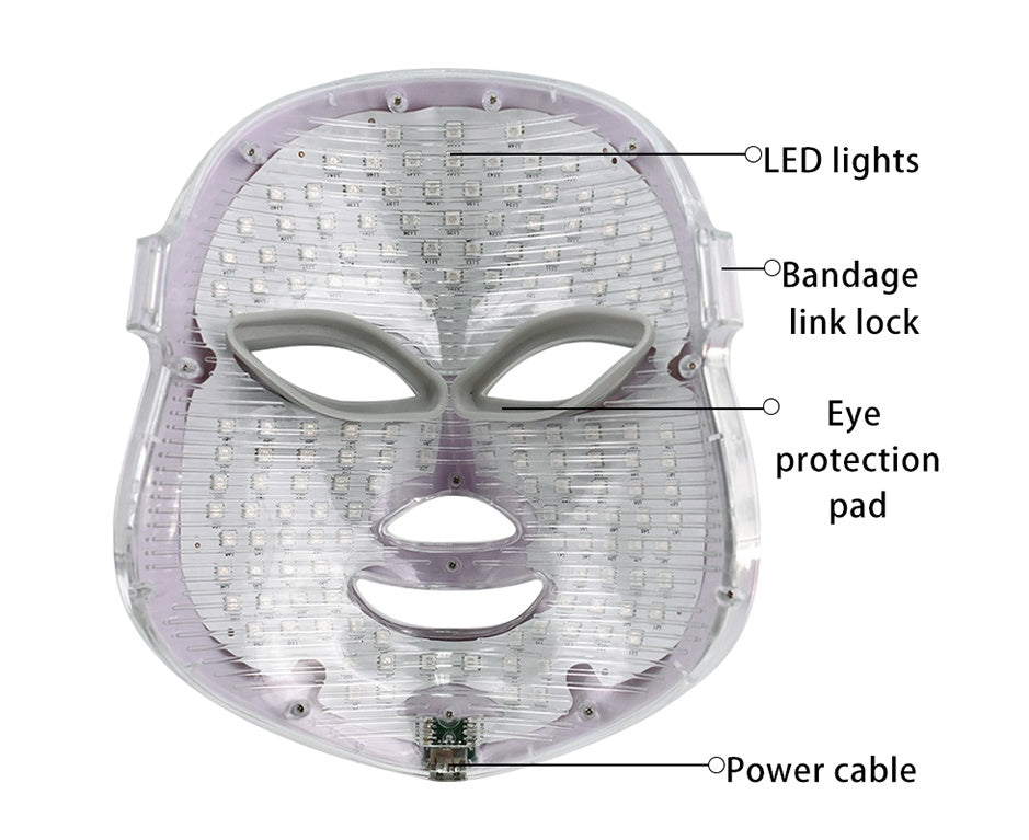 LED Facial Beauty Instrument – Light Therapy Skin Rejuvenation Device for Anti-Aging & Acne Treatment