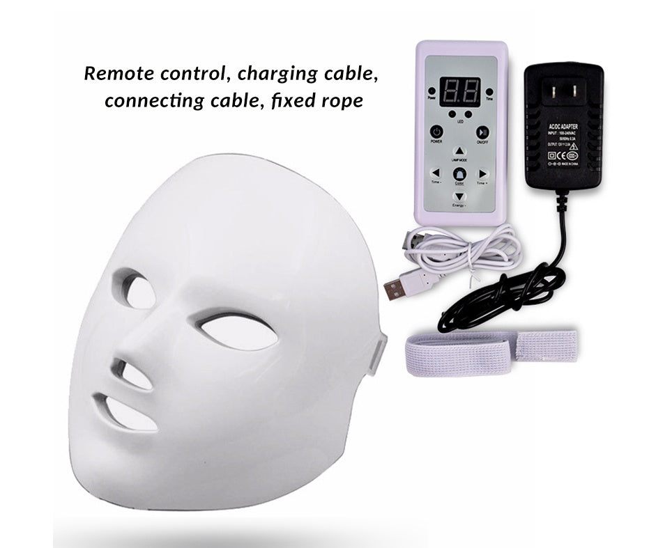 LED Facial Beauty Instrument – Light Therapy Skin Rejuvenation Device for Anti-Aging & Acne Treatment