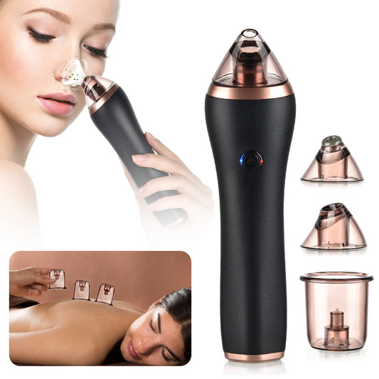 4-in-1 Body Gua Sha & Cupping Blackhead Remover – Facial Pore Deep Cleansing Skin Care Beauty Device