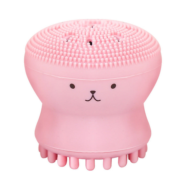 Cute Silicone Cleansing and Exfoliating Face Brush – Soft Gentle Silicone Facial Cleanser Tool for Deep Pore Cleaning & Skin Care Routine