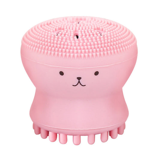 Cute Silicone Cleansing and Exfoliating Face Brush – Soft Gentle Silicone Facial Cleanser Tool for Deep Pore Cleaning & Skin Care Routine