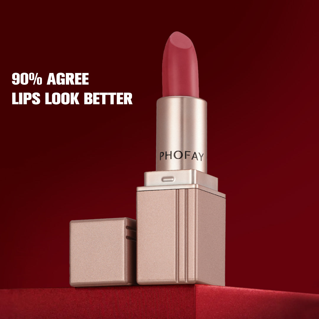 PHOFAY Matte Lipstick – Smooth, Waterproof & Highly Pigmented Lip Color