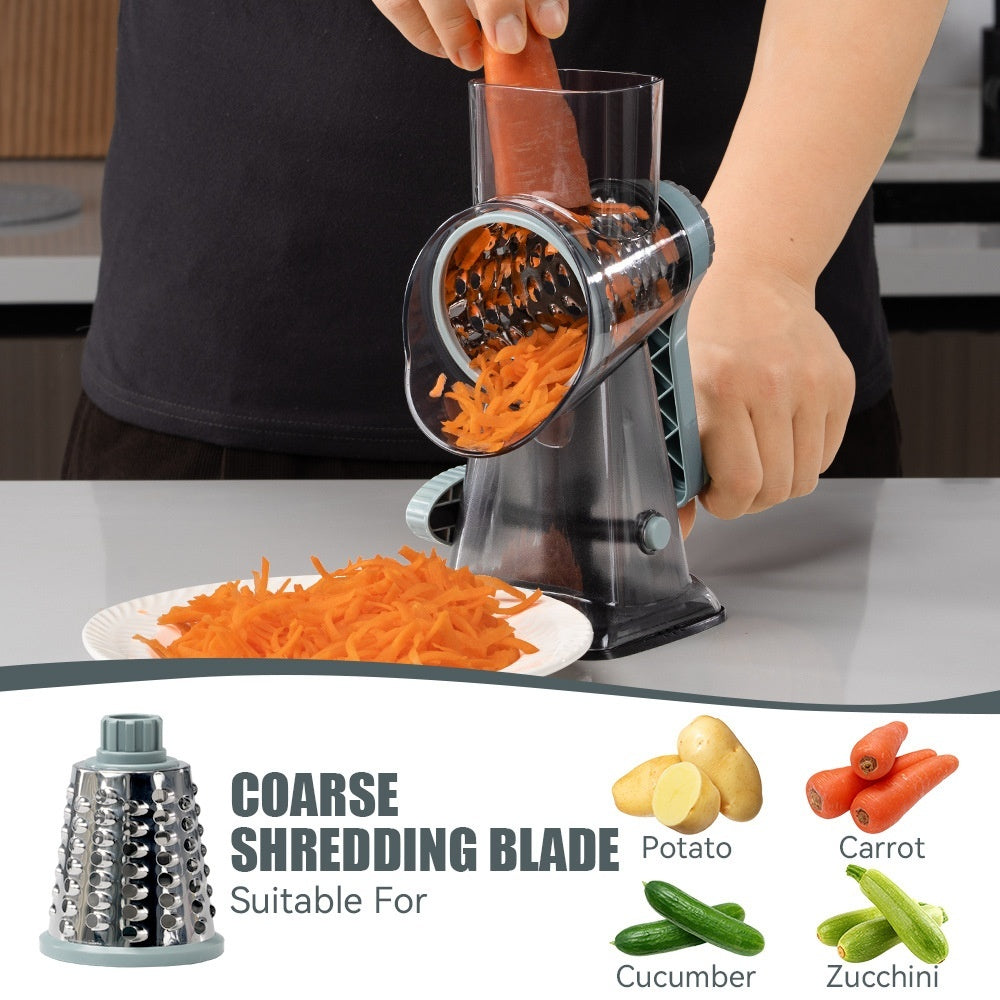 3-in-1 Vegetable Grater & Slicer – Multi-Function Kitchen Tool for Shredding, Slicing & Grating Fruits & Vegetables