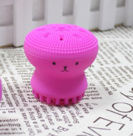 Cute Silicone Cleansing and Exfoliating Face Brush – Soft Gentle Silicone Facial Cleanser Tool for Deep Pore Cleaning & Skin Care Routine