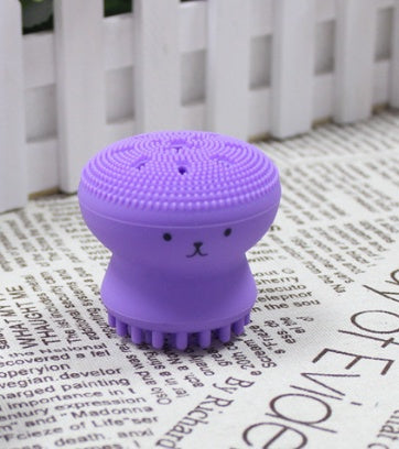 Cute Silicone Cleansing and Exfoliating Face Brush – Soft Gentle Silicone Facial Cleanser Tool for Deep Pore Cleaning & Skin Care Routine