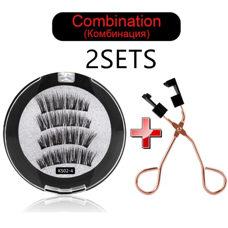 Magnetic False Eyelash Applicator Clip Set – Easy Lash Tool for Perfect Eye Makeup