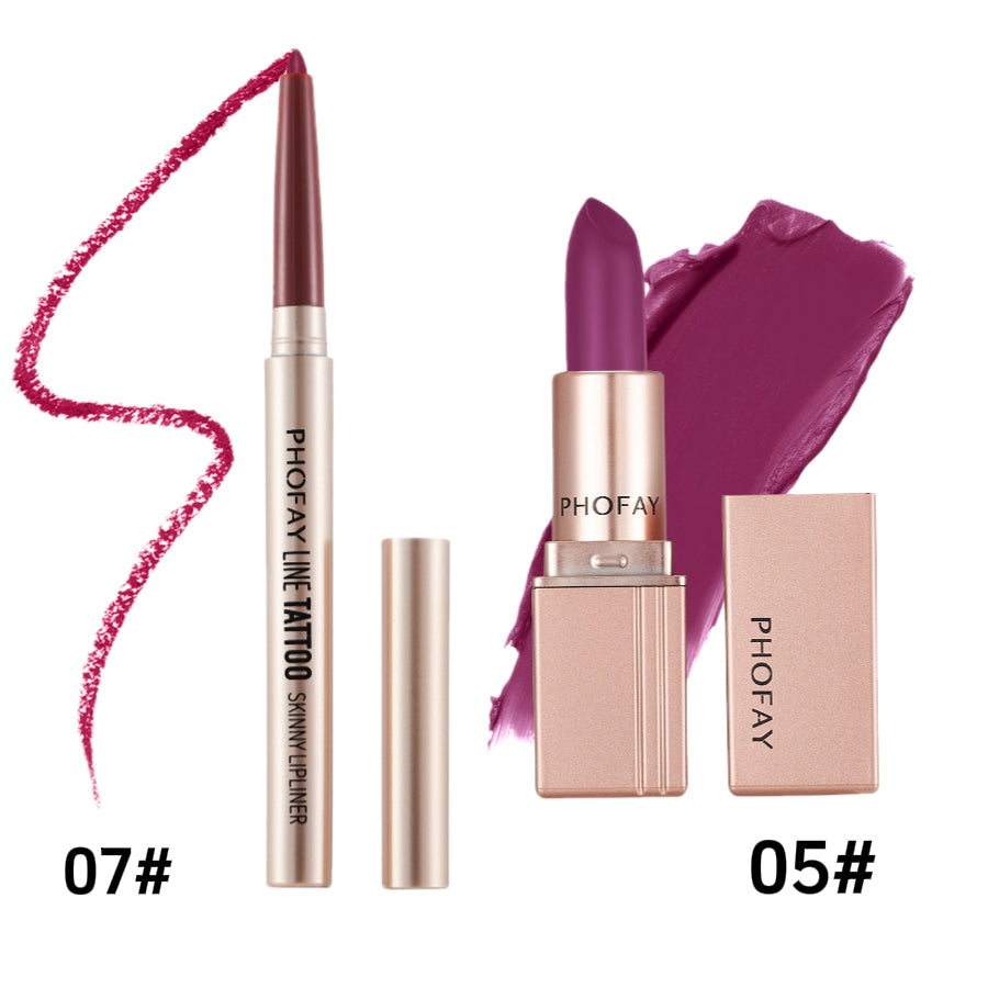 PHOFAY Matte Lipstick – Smooth, Waterproof & Highly Pigmented Lip Color