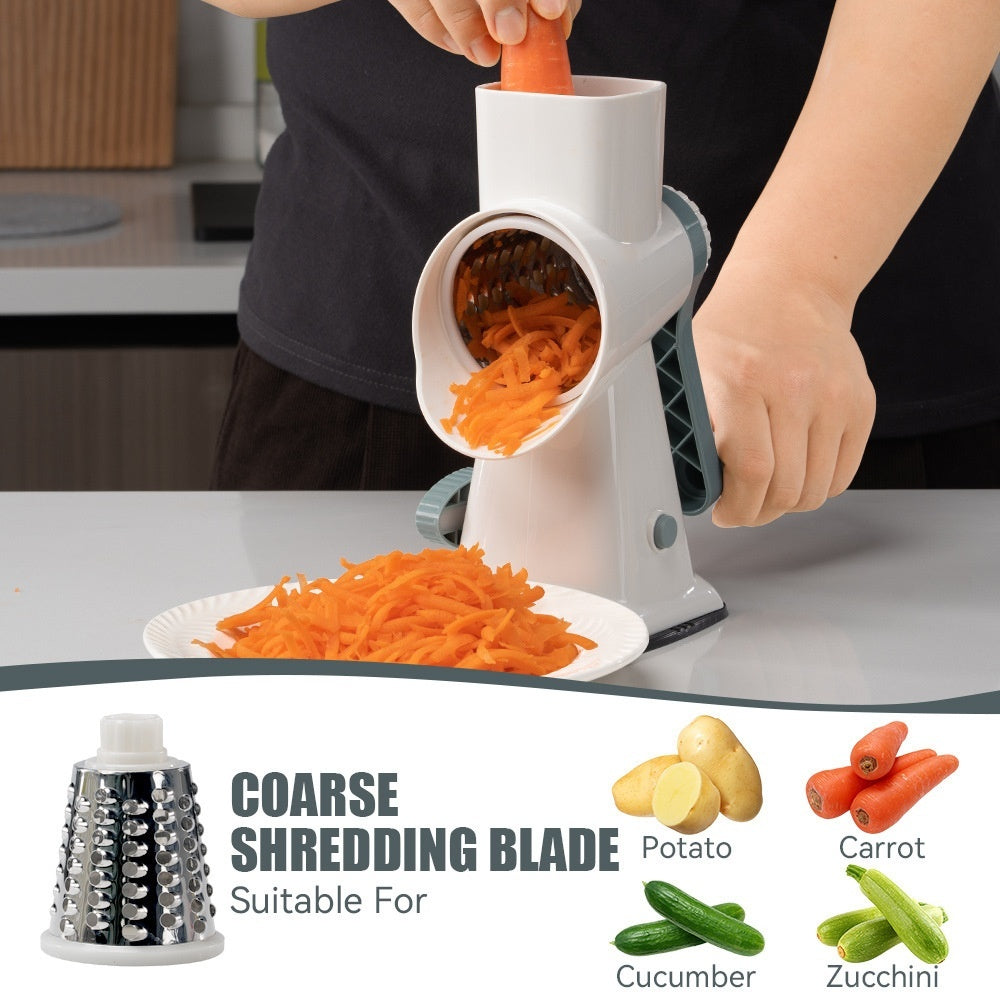 3-in-1 Vegetable Grater & Slicer – Multi-Function Kitchen Tool for Shredding, Slicing & Grating Fruits & Vegetables
