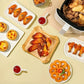 200 Disposable Air Fryer Liners (16.0cm), Square Paper Air Fryer Liner Pots, Paper Basket Bowls, Baking Trays, Oven Accessories, Baking Tools, Kitchen Gadgets, Kitchen Accessories