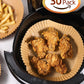 200 Disposable Air Fryer Liners (16.0cm), Square Paper Air Fryer Liner Pots, Paper Basket Bowls, Baking Trays, Oven Accessories, Baking Tools, Kitchen Gadgets, Kitchen Accessories