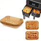 200 Disposable Air Fryer Liners (16.0cm), Square Paper Air Fryer Liner Pots, Paper Basket Bowls, Baking Trays, Oven Accessories, Baking Tools, Kitchen Gadgets, Kitchen Accessories