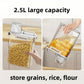 2.5L Airtight Food Storage Container – Moisture-Proof Sealed Box for Rice, Grains, Flour & Nuts