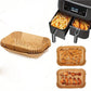 200 Disposable Air Fryer Liners (16.0cm), Square Paper Air Fryer Liner Pots, Paper Basket Bowls, Baking Trays, Oven Accessories, Baking Tools, Kitchen Gadgets, Kitchen Accessories