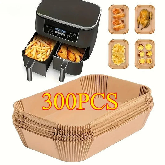Disposable Air Fryer Paper Liners – Nonstick Baking & Cooking Sheets for Easy Cleanup