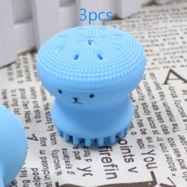 Cute Silicone Cleansing and Exfoliating Face Brush – Soft Gentle Silicone Facial Cleanser Tool for Deep Pore Cleaning & Skin Care Routine