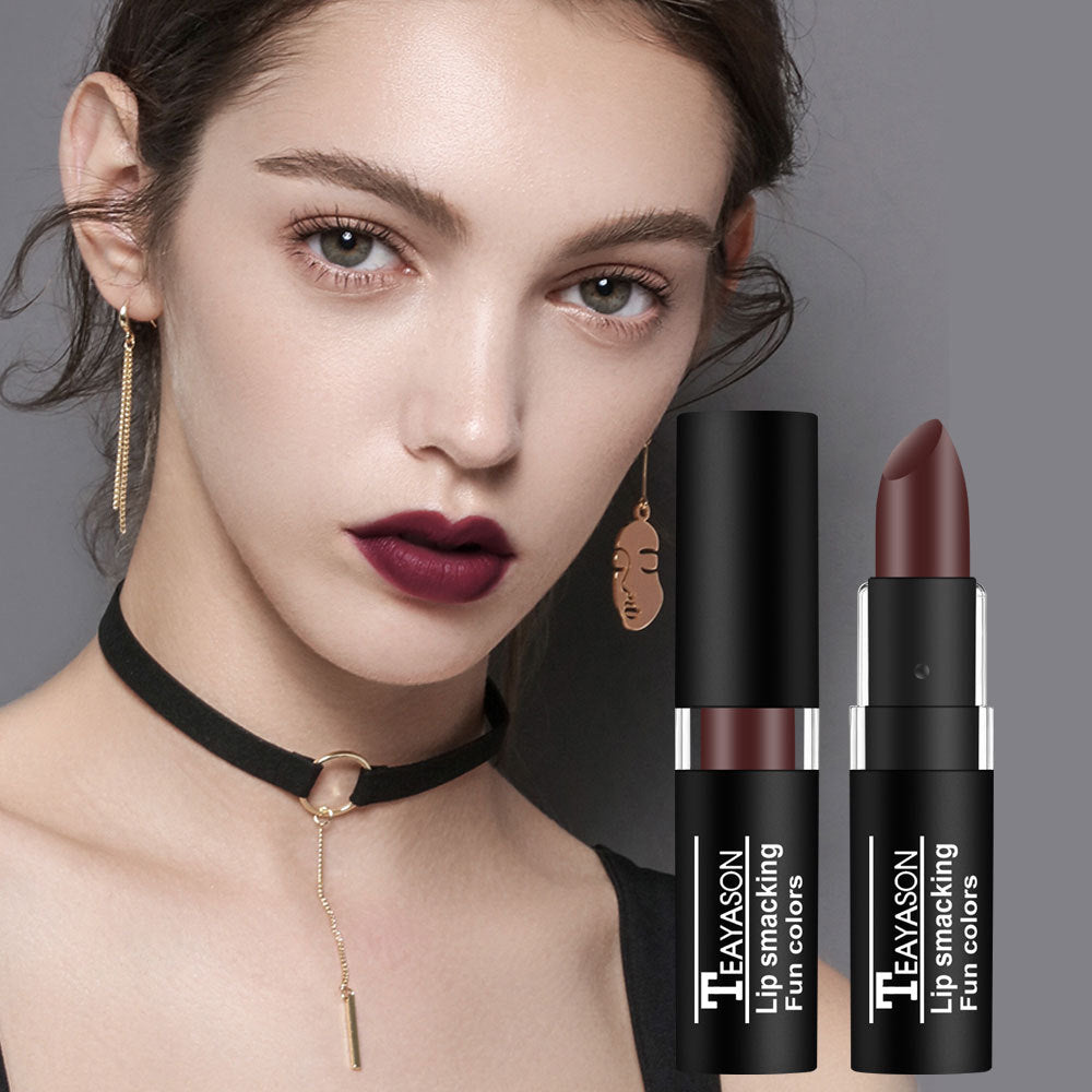 Creative Retro Lipstick – Dark Nude White Shade for Vampire Halloween Look