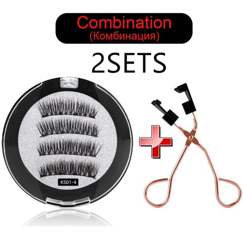 Magnetic False Eyelash Applicator Clip Set – Easy Lash Tool for Perfect Eye Makeup